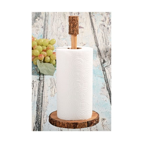 Držač papirnatih ručnika od bagremovog drveta Eteoklis, visina 35 cm