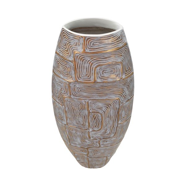 Vaza od polyresina u zlatnoj boji (visina 59,5 cm) Eclips – Mauro Ferretti-image-2