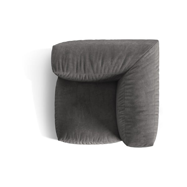 Siva baršunasti modularna sjedeća garnitura (promjenjiva) Martina – Micadoni -image-3