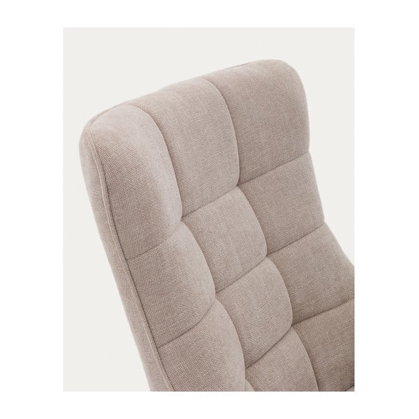 Bež okretna fotelja od šenila Teryl – Kave Home-image-4