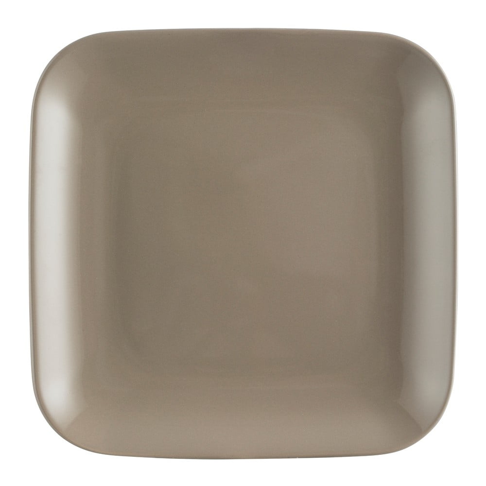 Sivo-smeđi tanjur za jelo Mason Cash Piazza, 27 x 27 cm