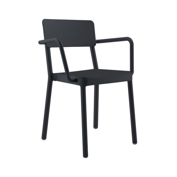 Set od 2 crne vrtne stolice Resol Lisboa-image-1