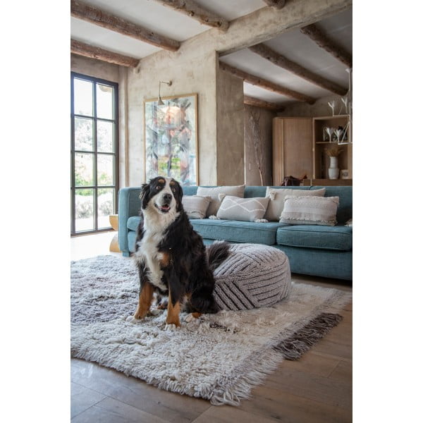 Bež vunen tabure Fields – Lorena Canals-image-1