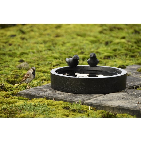 Crna keramička pojilica za ptice Esschert Design Ave.-image-1