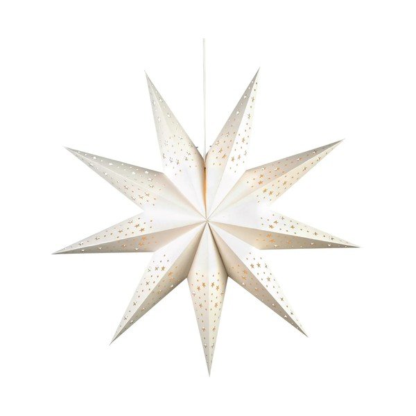 Bijeli svjetlosni ukras s božićnim motivom ø 75 cm Solvalla – Markslöjd