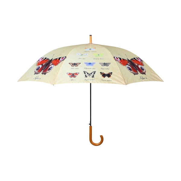 Kišobran s tiskom leptira Esschert Design Fly, ⌀ 120 cm