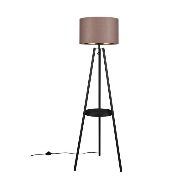 Crna stojeća svjetiljka s policom (visina 152 cm) Colette – Reality