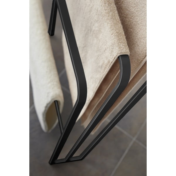 Crni metalni stalak za ručnike Yamazaki Tower-image-3