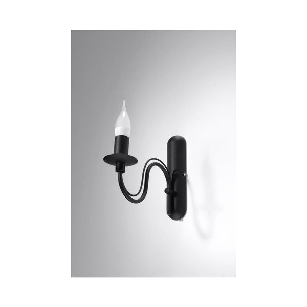 Crna metalna zidna lampa Fiorano – Sollux-image-2