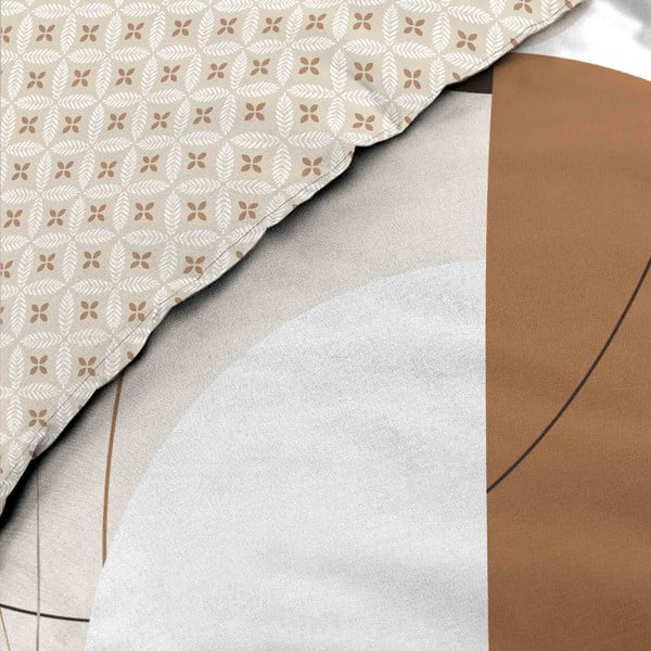 Bijela/bež pamučna posteljina za bračni krevet/za produženi krevet 240x220 cm Natacha – douceur d'intérieur-image-2