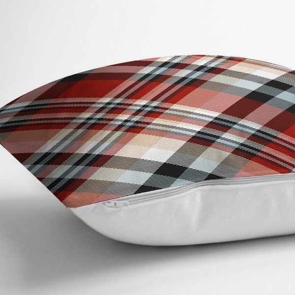 Crvena ukrasna navlaka za jastuk Minimalist Cushion Covers Flannel, 35 x 55 cm-image-1