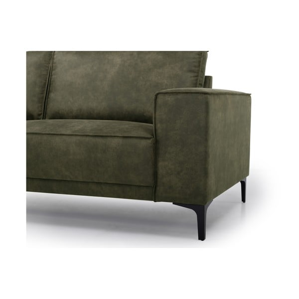 Zelena kutna garnitura od imitacije kože (s lijevim kutom) Copenhagen – Scandic-image-4