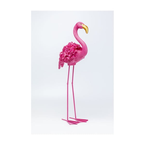 Roza dekoracija Kare Design Flamingo, visina 75 cm