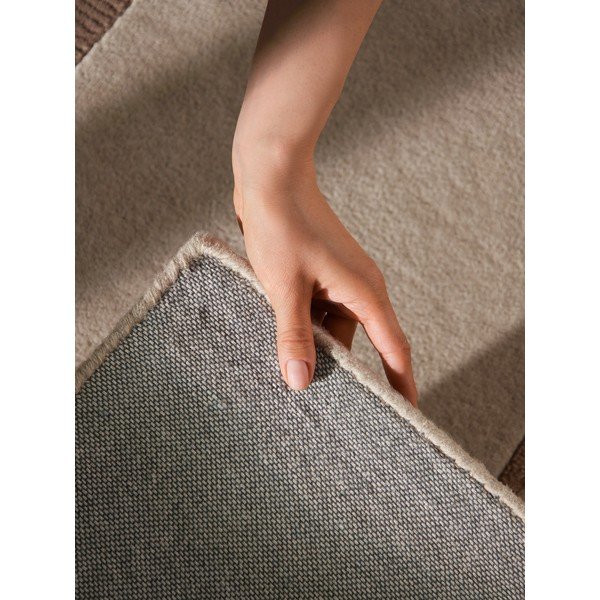 Smeđi/krem tepih od mješavine vune 120x170 cm Karola – Villeroy&Boch-image-1