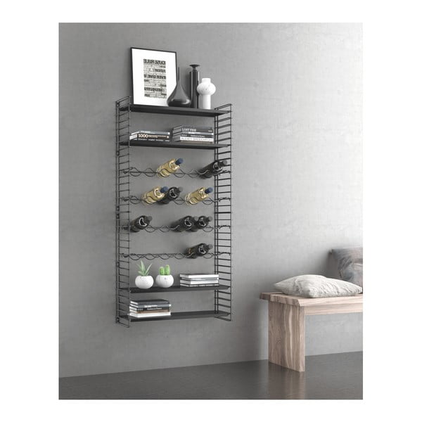 Zidni regal sa stalkom za boce Metaltex-image-3
