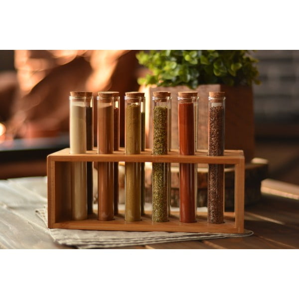 Posude za začine u setu 12 kom sa stalkom Vanilla – Bambum-image-4