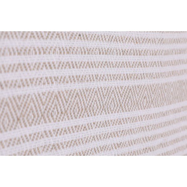 Svjetlobež pamučni pokrivač Galina Beige White, 220 x 240 cm-image-1
