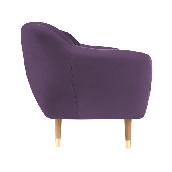 Ljubičasta baršunasta sofa Mazzini Sofas Benito, 158 cm-image-3