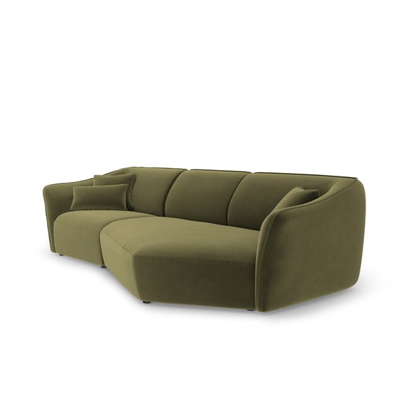 Zelena baršunasti kutna garnitura Tokyo – Cosmopolitan Design-image-3