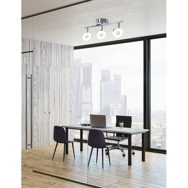 LED stropna svjetiljka u sjajno srebrnoj boji 47x16 cm Thema – Candellux Lighting-image-1