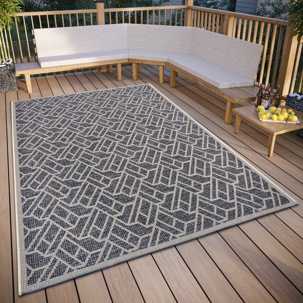 Tamno sivi vanjski tepih 63x120 cm Clyde Eru – Hanse Home-image-1