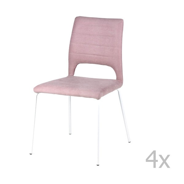 Set od 4 ružičaste blagovaonske stolice sømcasa Lena