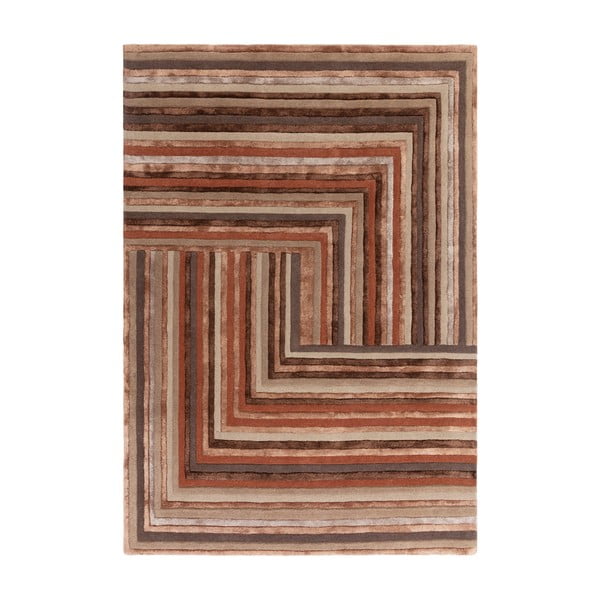 Ciglasti vuneni tepih 160x230 cm Network Terracotta – Asiatic Carpets