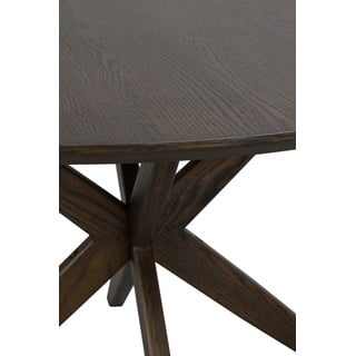 Okrugli blagovaonski stol s pločom u dekoru hrasta 120x120 cm Calverton - Rowico