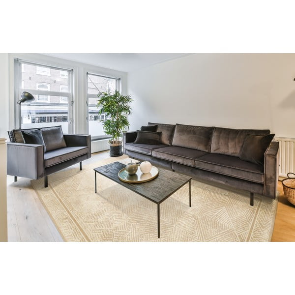 Bež vuneni tepih 133x180 cm Jenny – Agnella-image-1