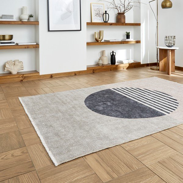 Siva periva staza od mješavine pamuka 60x170 cm Whisper – Think Rugs-image-2