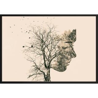 Poster DecoKing Girl Silhouette Tree, 100 x 70 cm