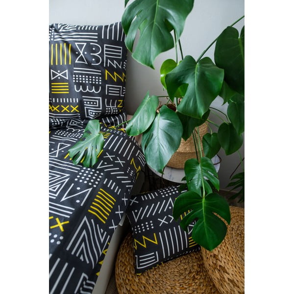 Siva pamučna posteljina za krevet 140x200 cm LP Dita Runy - Cotton House-image-1