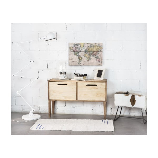 Zidni znak od borovog drveta Really Nice Things Mapamundi, 40 x 60 cm-image-1