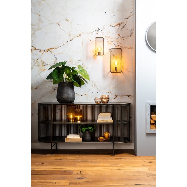 Crna metalna niska komoda 149x80 cm Yinthe - Light & Living-image-1