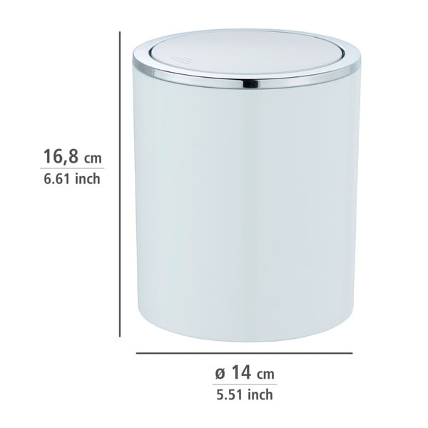 Bijeli koš za smeće Wenko Inca, 2 l-image-2