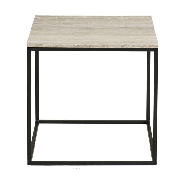 Pomoćni stol u kamenom dekoru 45x45 cm Vita – House Nordic-image-2
