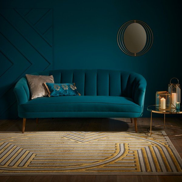Tepih u zlatnoj boji 170x116 cm Eris Gatsby - Flair Rugs-image-2