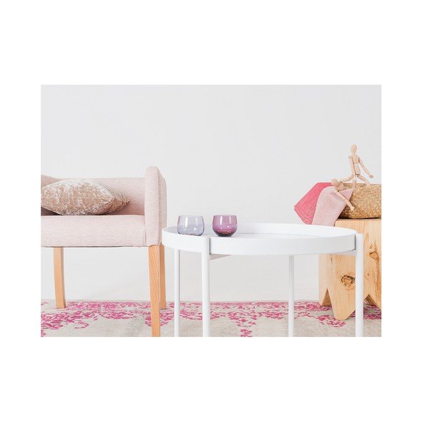 Bijeli pomoćni stolić Custom Form Hanna, ⌀ 60 cm-image-3