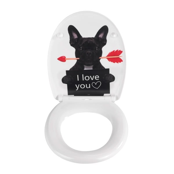 WC daska s automatskim zatvaranjem 37,5 x 41,5 cm Guilty Dog – Wenko-image-1