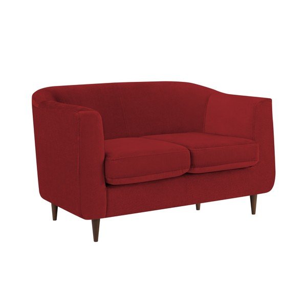 Sofa od crvenog baršuna Kooko Home Glam, 125 cm-image-4