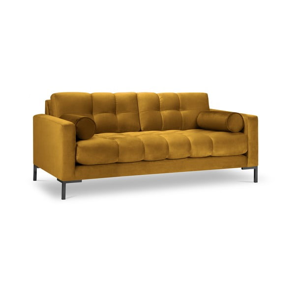 Žuta baršunasta sofa Cosmopolitan Design Bali-image-2