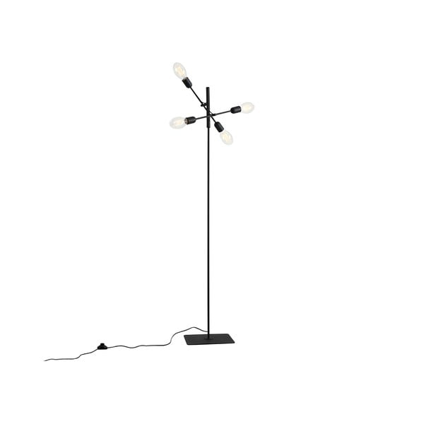 Crna podna svjetiljka za 4 Custom Form Twigo žarulje