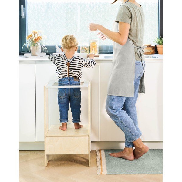 Bijeli/u prirodnoj boji toranj za učenje Nuun – Kave Home-image-1