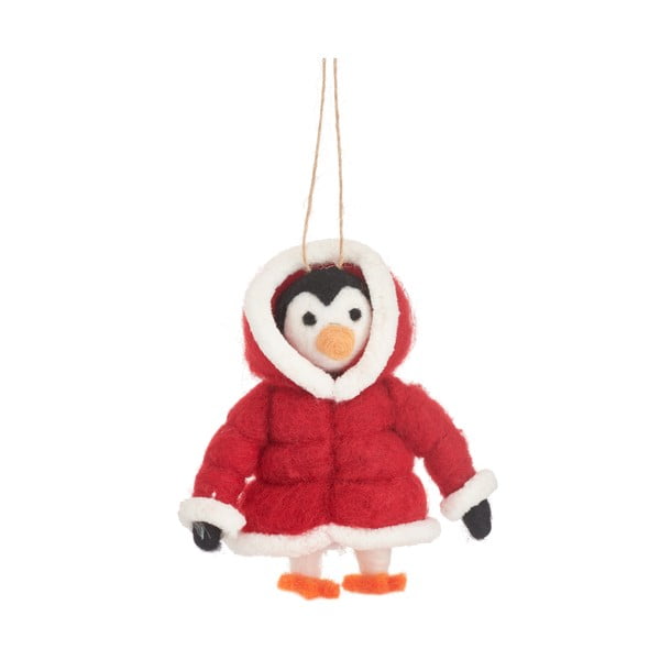 Vunen ukras za božićno drvce Penguin – Sass & Belle