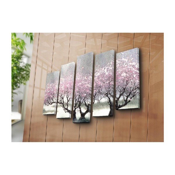 5-dijelna slika na platnu Cherry Blossom-image-2
