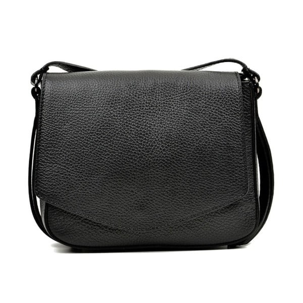 Crna kožna torbica Carla Ferreri Metelo