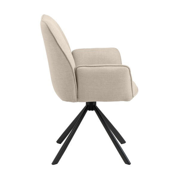 Bež podstavljene blagovaonske stolice u setu s naslonima za ruke 2 kom Glenda – Actona-image-3