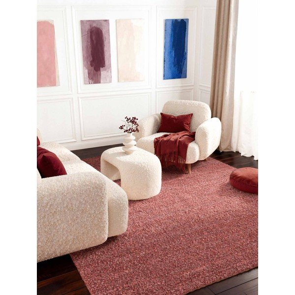 Tamno ružičasti ručno rađen tepih od boucle tkanine 160x230 cm Notting Hill Portobello – Ted Baker-image-2