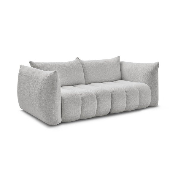 Svijetlo siva sofa od bouclé tkanine 234 cm Azra – Bobochic Paris-image-2