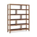 Biblioteka od masivne tikovine u prirodnoj boji 150x185 cm Sashi – Kave Home